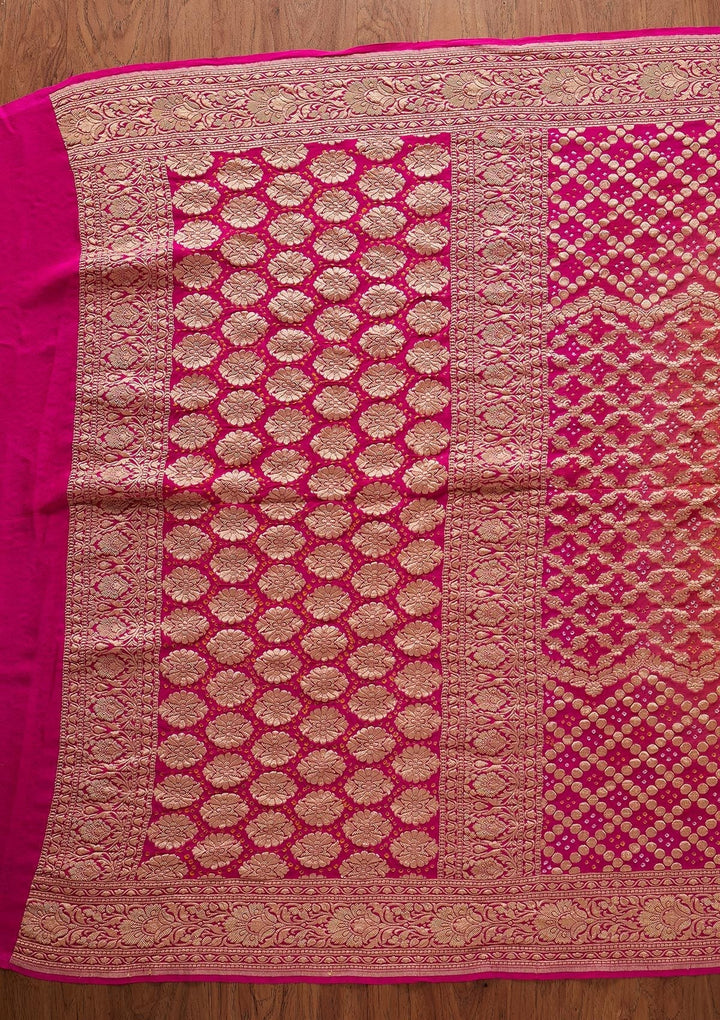 Multi Zariwork Georgette Designer Saree - koskii