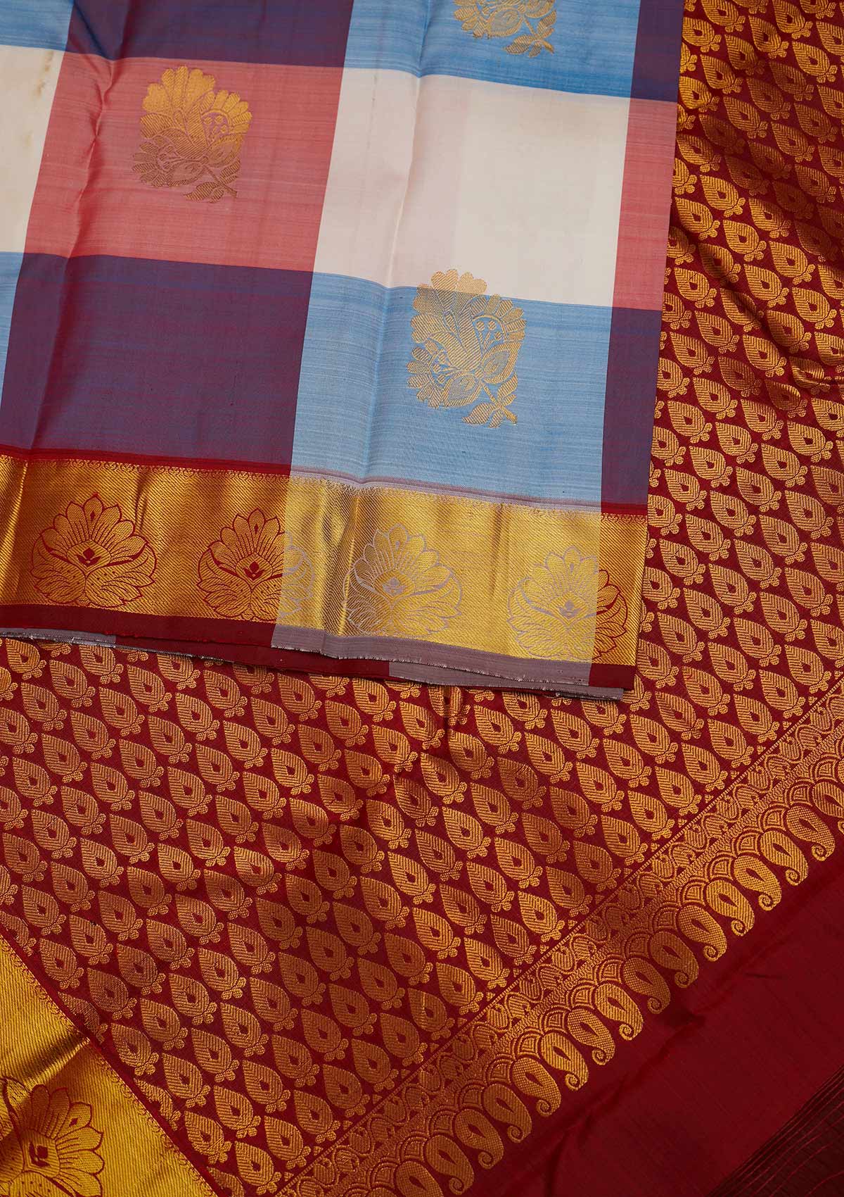 Multi Zariwork Pure Silk Designer Saree - Koskii