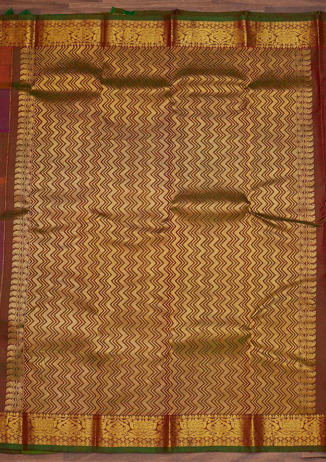 Multi Zariwork Pure Silk Designer Saree - Koskii
