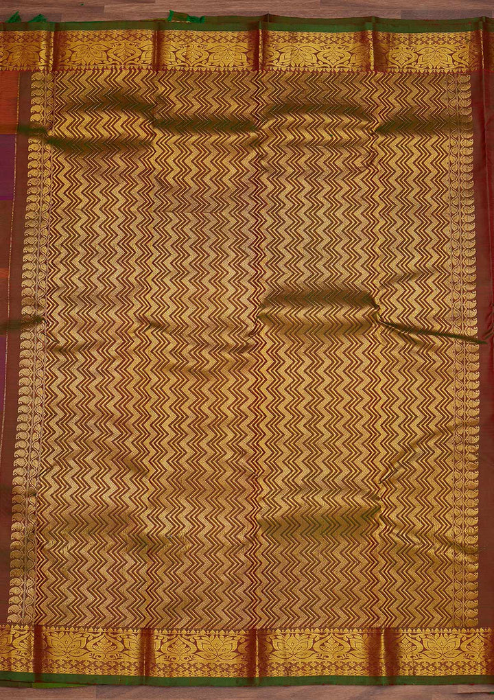 Multi Zariwork Pure Silk Designer Saree - Koskii