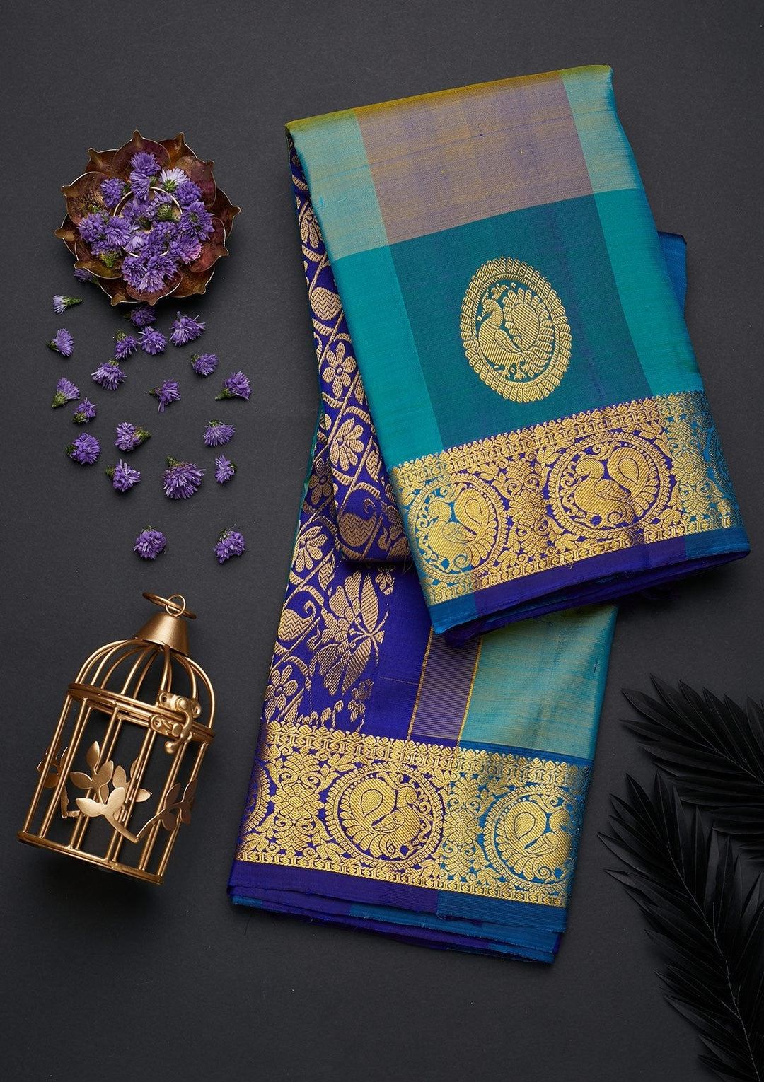 Multi Zariwork Pure Silk Designer Saree - Koskii