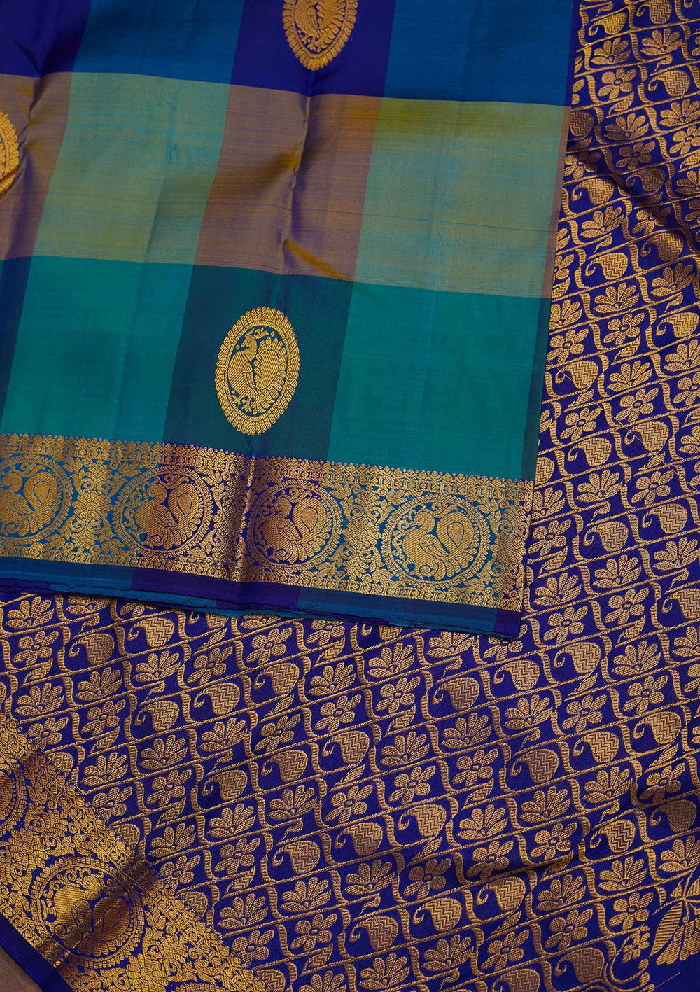 Multi Zariwork Pure Silk Designer Saree - Koskii
