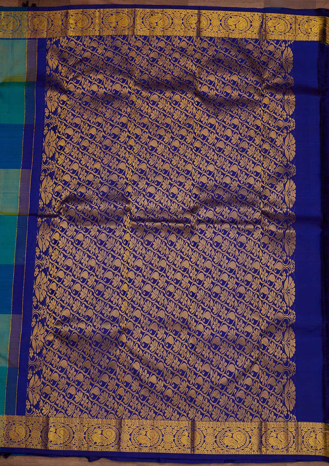 Multi Zariwork Pure Silk Designer Saree - Koskii