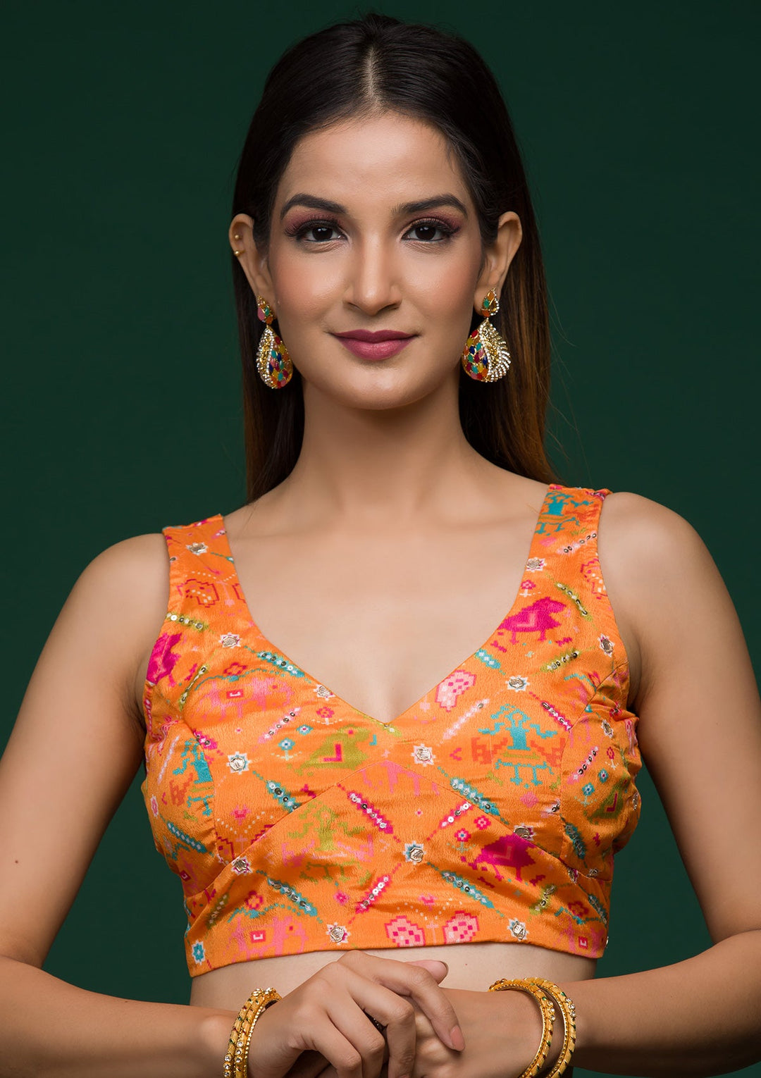 Mustard Gotapatti Art Silk Lehenga-koskii