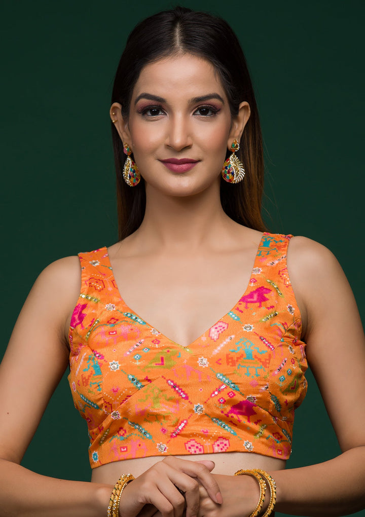 Mustard Gotapatti Art Silk Lehenga-koskii