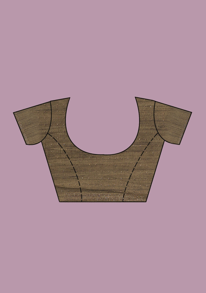 Lemon Yellow Floral Printed Semi Crepe Saree-Koskii