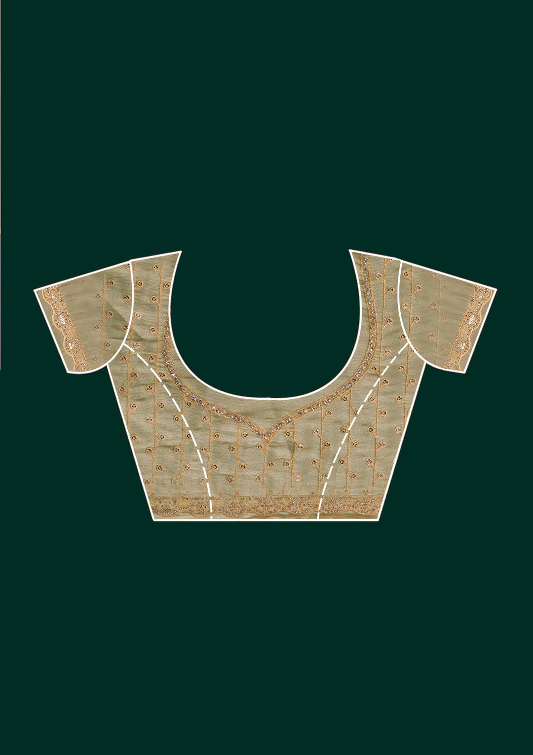 Mustard Silver Stonework Georgette Saree-Koskii