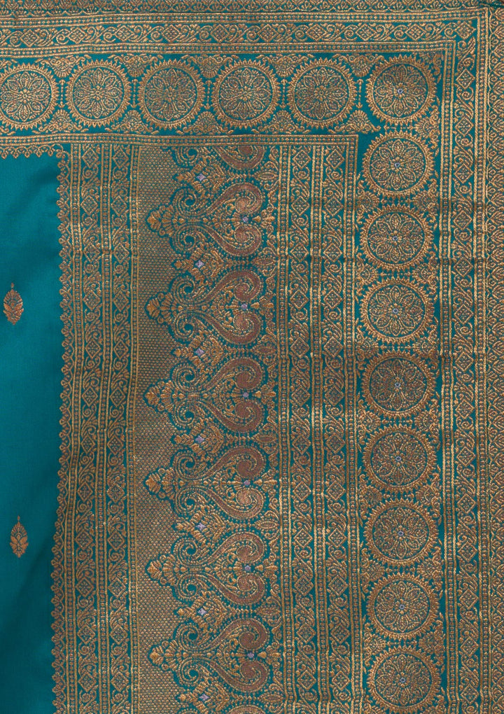 Mustard Zariwork Art Silk Designer Lehenga-Koskii