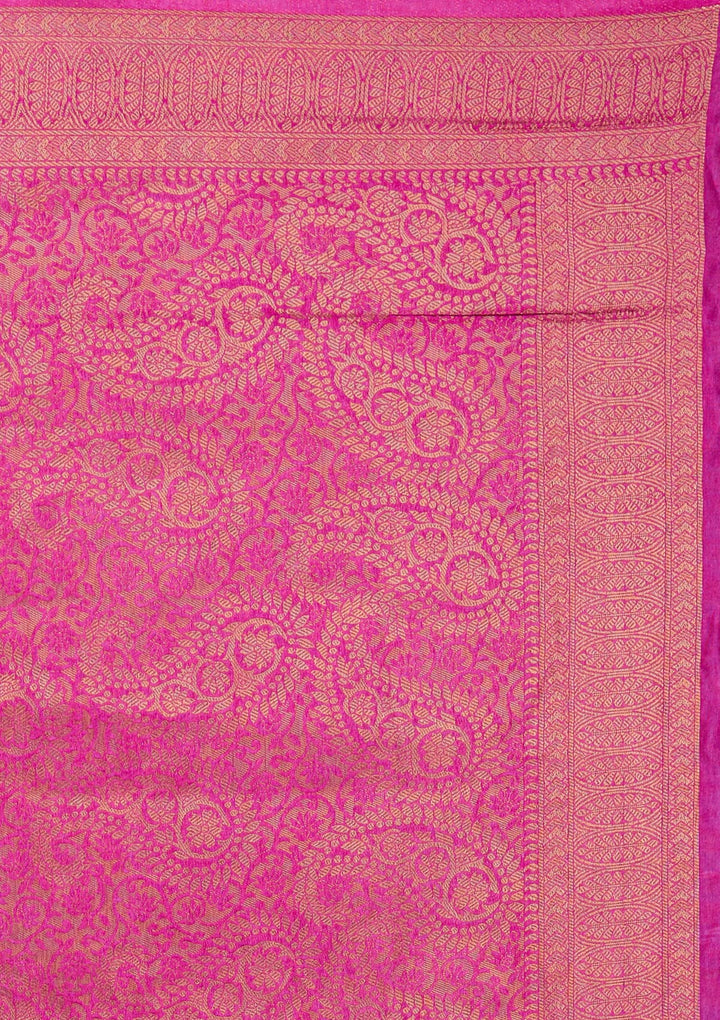 Mustard Zariwork Art Silk Designer Saree - Koskii