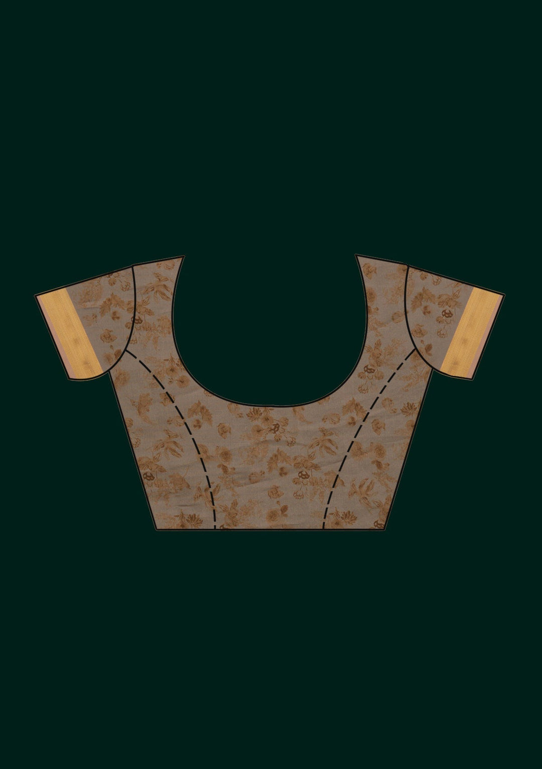 Peach Swarovski Tissue Designer Saree - Koskii