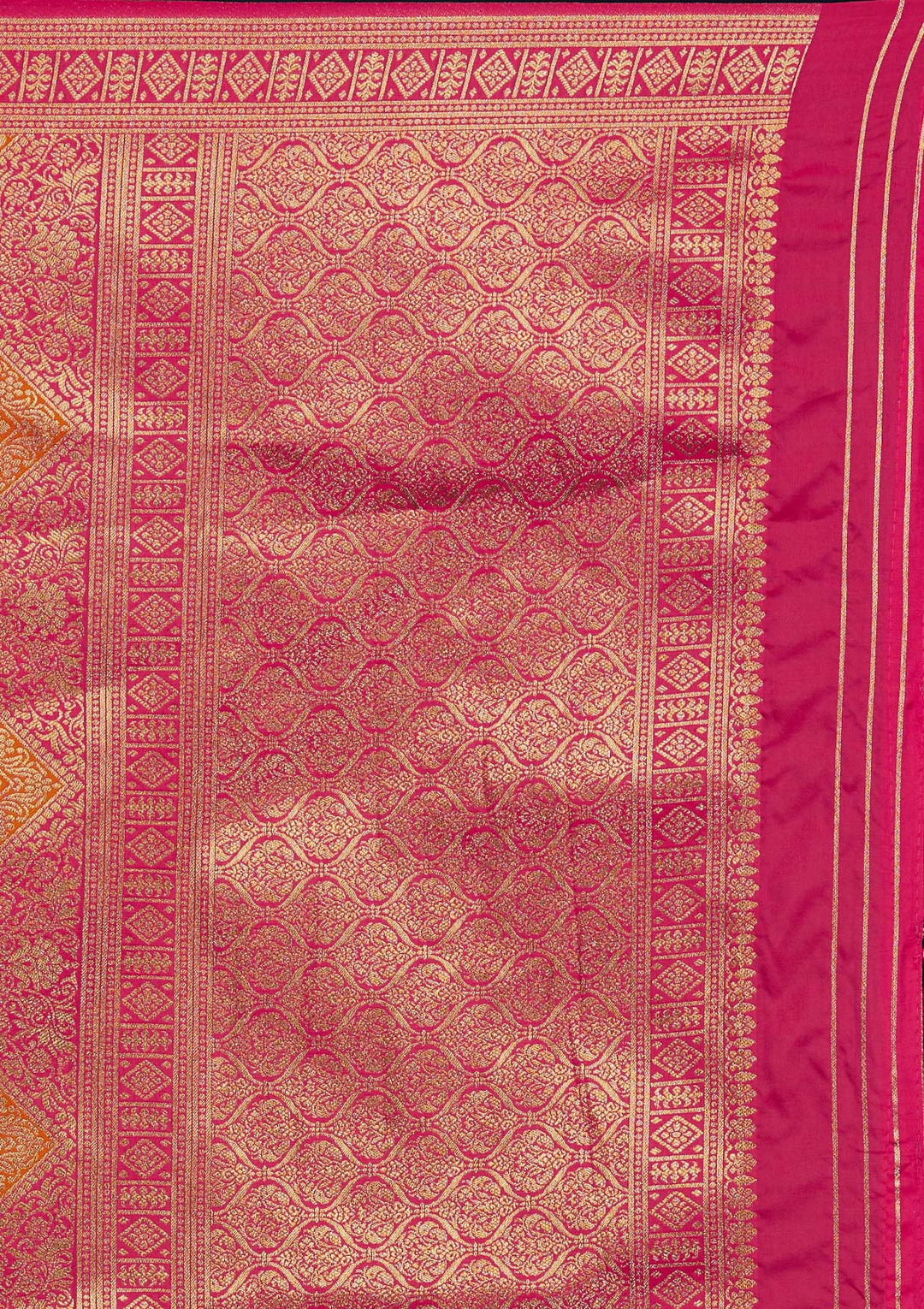 Mustard Zariwork Art Silk Designer Saree - Koskii
