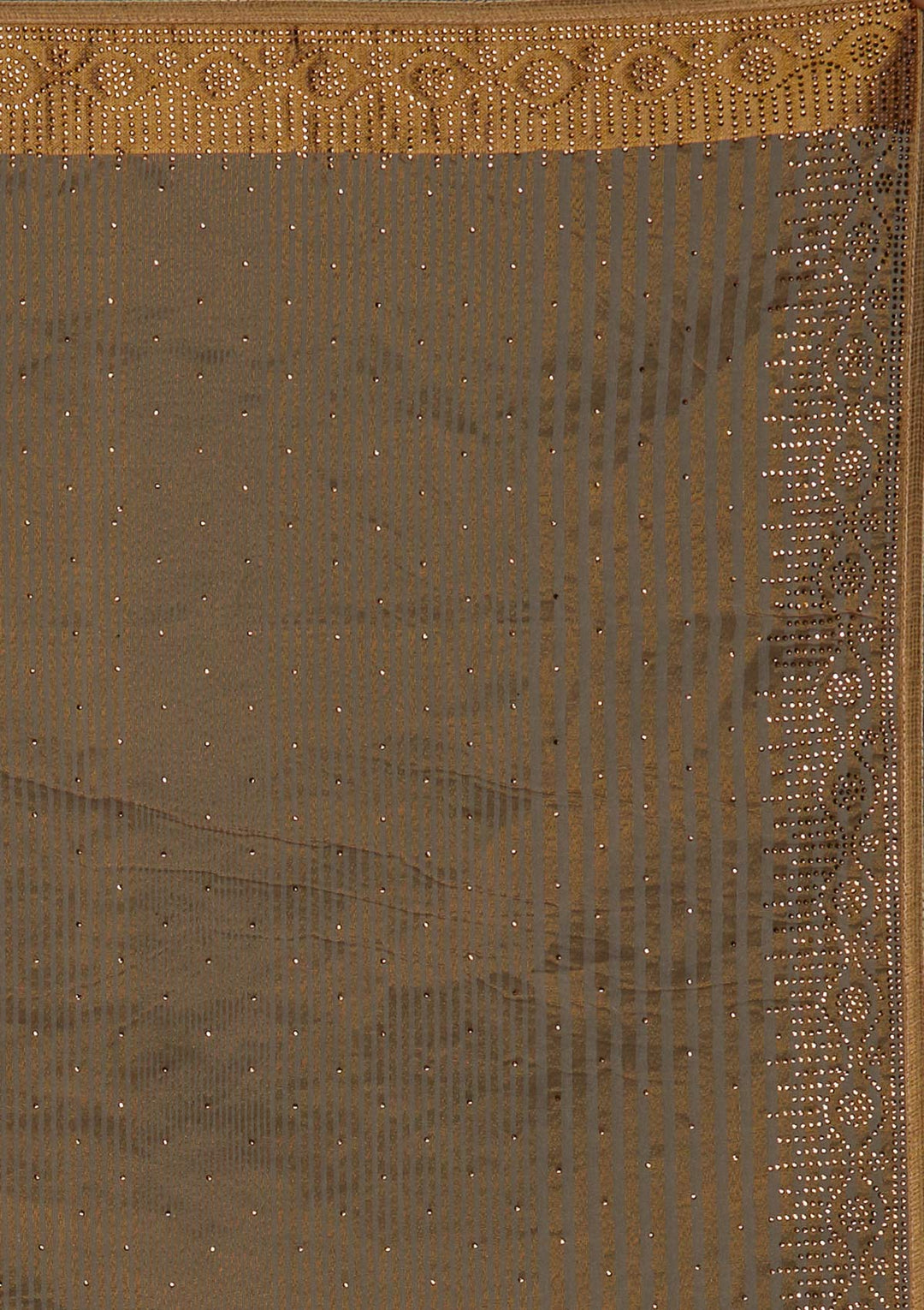 Peach Swarovski Tissue Designer Saree - Koskii