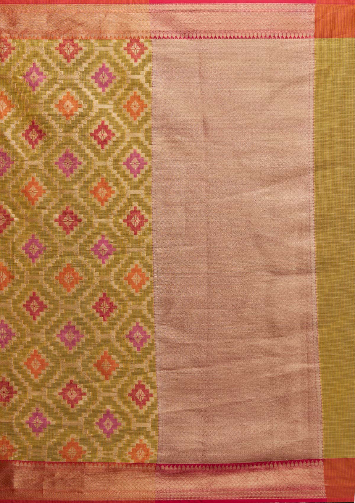 Mustard Zariwork Art Silk Saree - Koskii