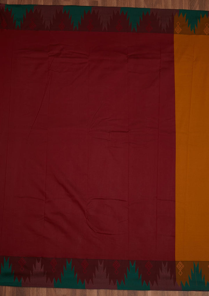 Mustard Zariwork Art Silk Saree - Koskii