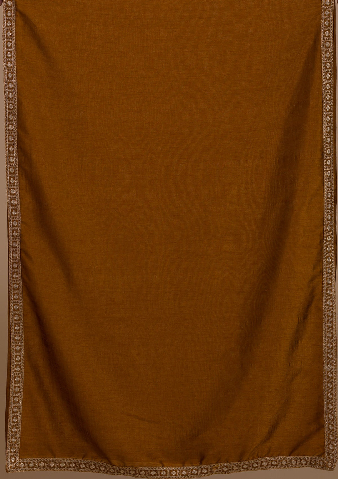 Mustard Zariwork Art Silk Readymade Salwar Kameez-Koskii