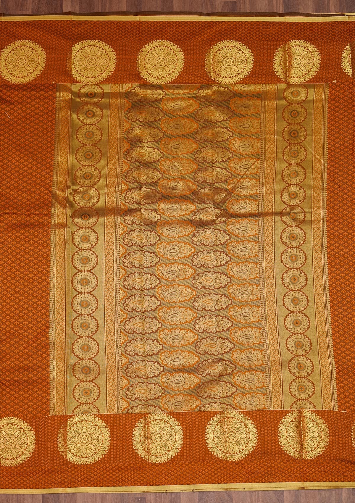 Mustard Zariwork Banarasi Saree - Koskii