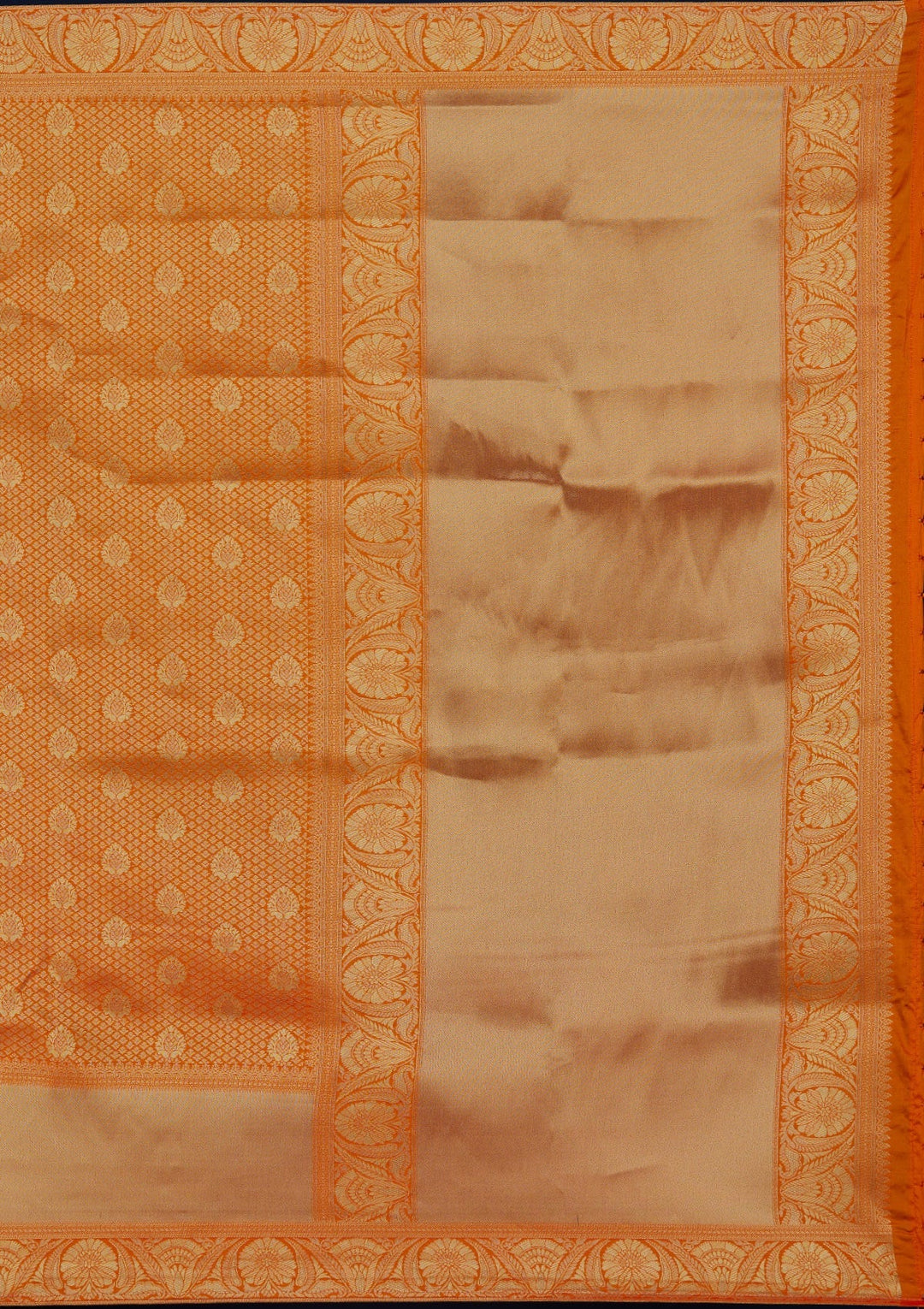 Mustard Zariwork Brocade Designer Saree - Koskii