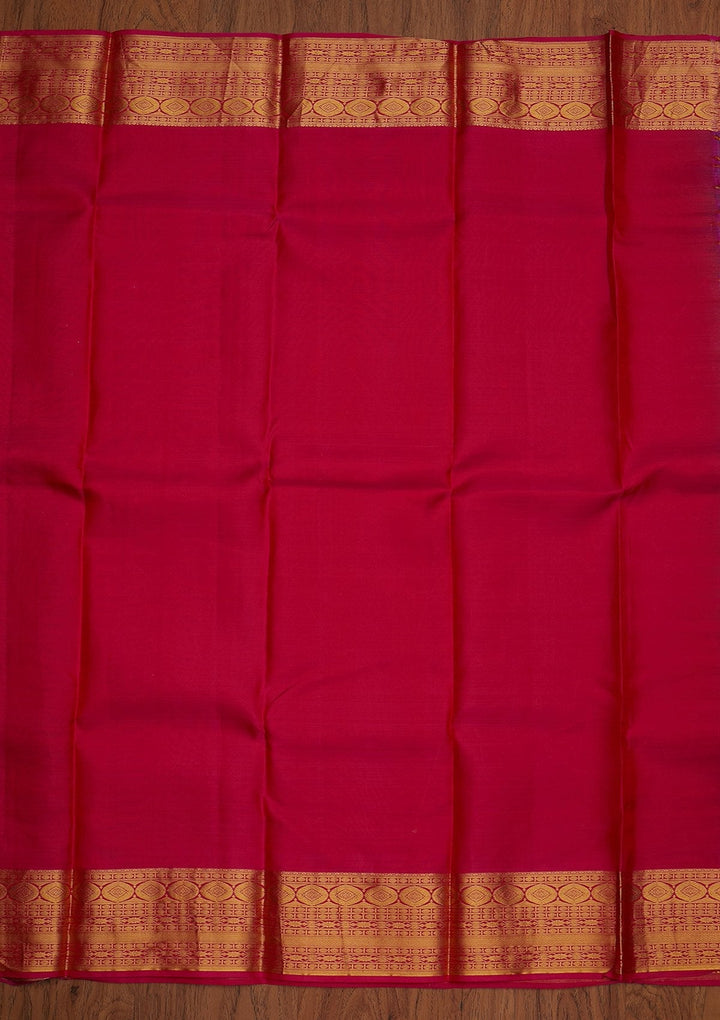 Mustard Zariwork Pure Silk Designer Saree - koskii