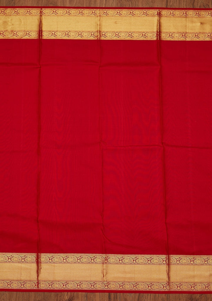 Mustard Zariwork Pure Silk Designer Saree - koskii