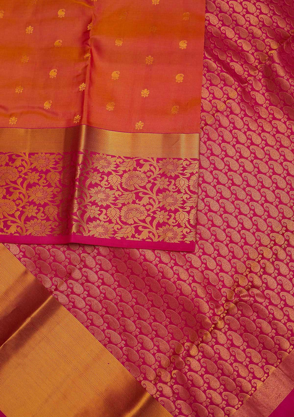 Mustard Zariwork Pure Silk Designer Saree - Koskii