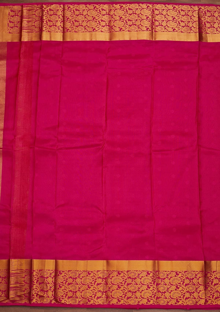 Mustard Zariwork Pure Silk Designer Saree - Koskii