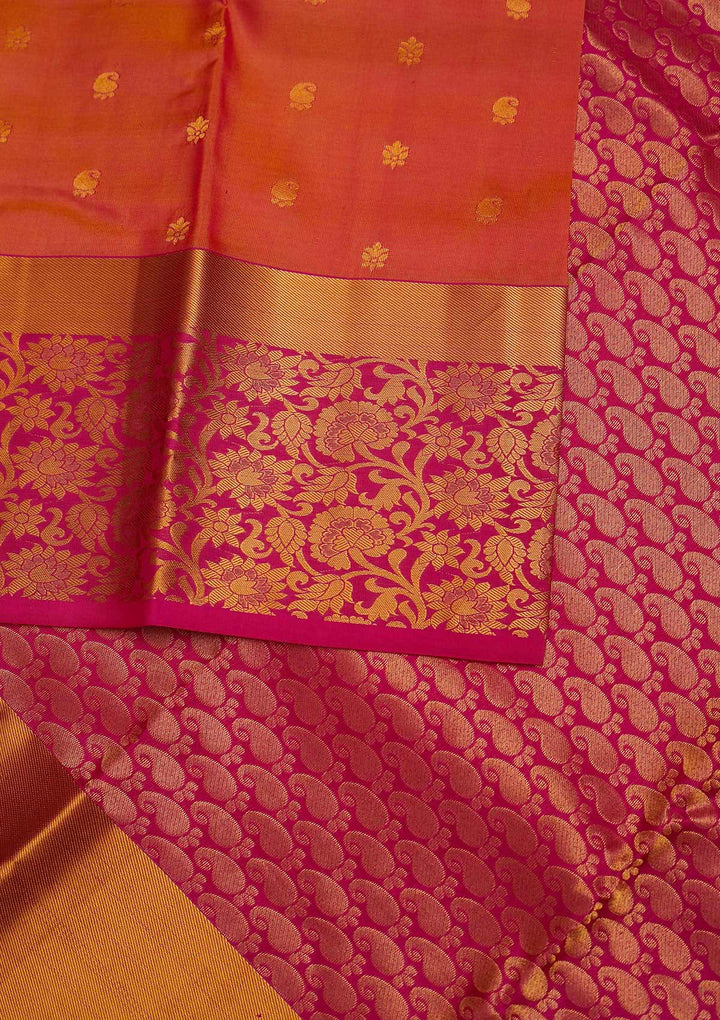 Mustard Zariwork Pure Silk Designer Saree - Koskii