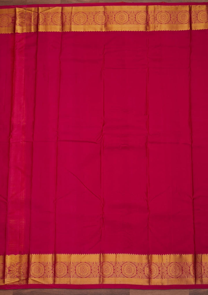 Mustard Zariwork Pure Silk Designer Saree - Koskii