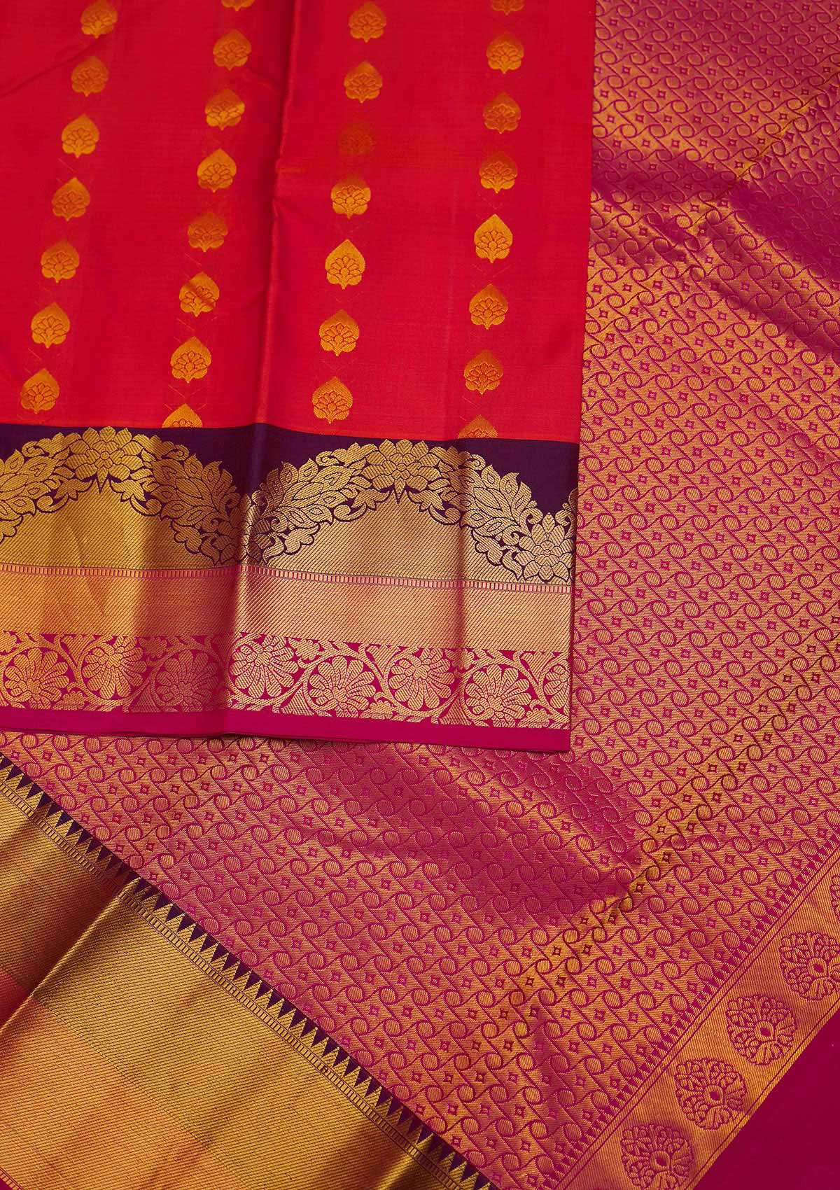 Mustard Zariwork Pure Silk Designer Saree - Koskii