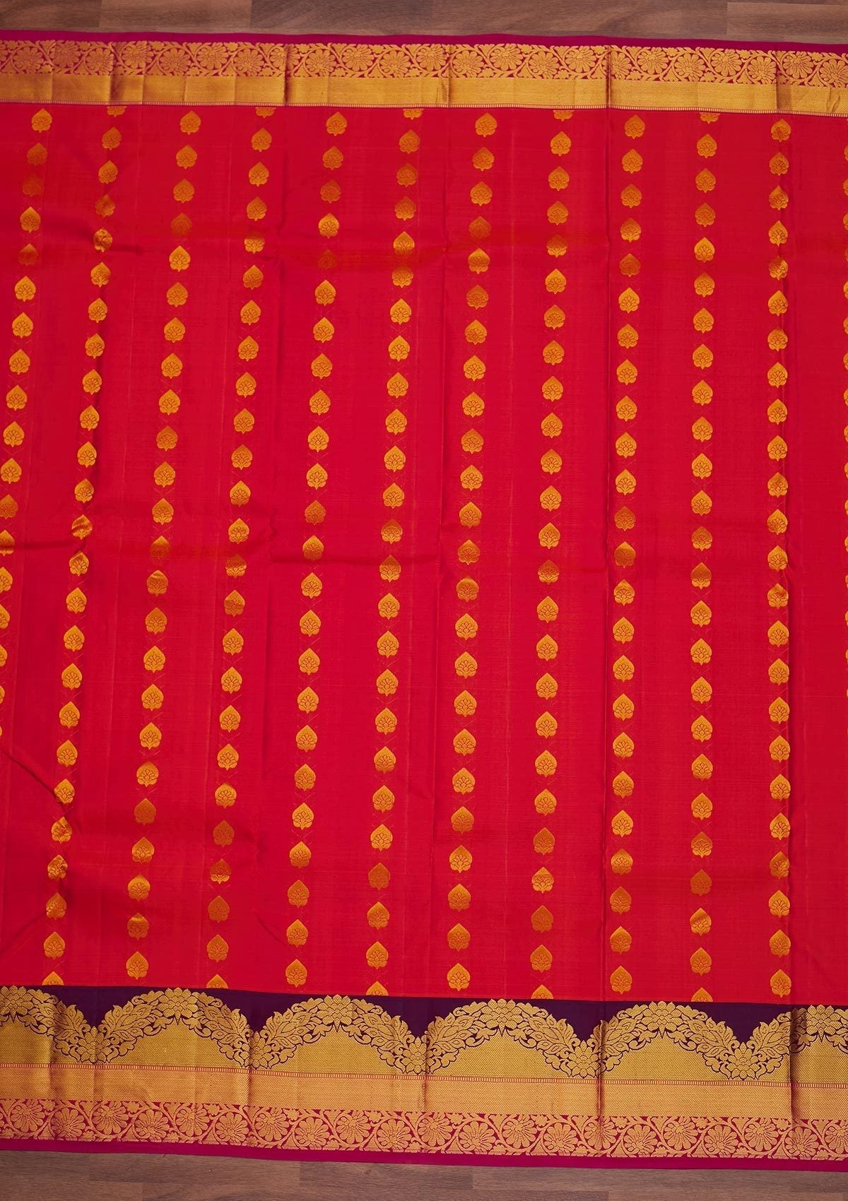 Mustard Zariwork Pure Silk Designer Saree - Koskii