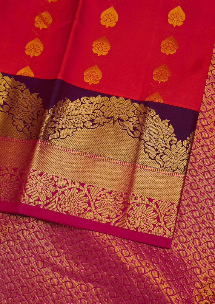 Mustard Zariwork Pure Silk Designer Saree - Koskii