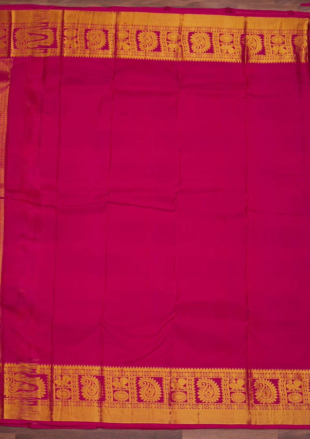 Mustard Zariwork Pure Silk Designer Saree - Koskii