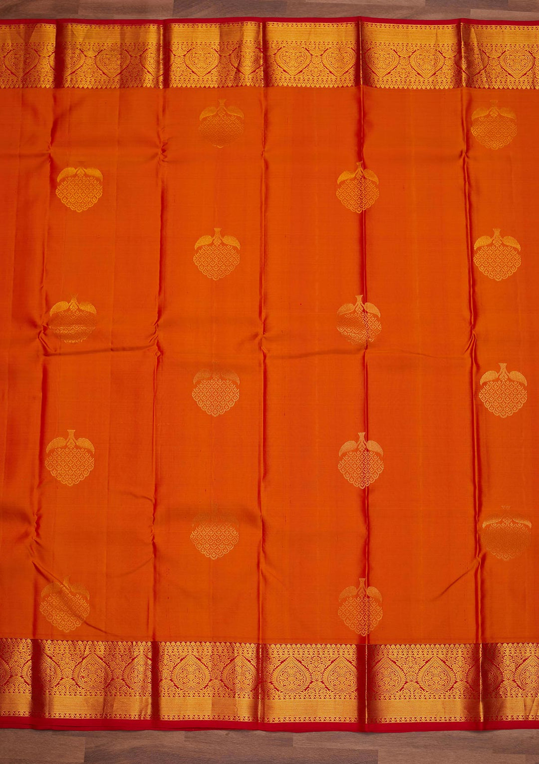 Mustard Zariwork Pure Silk Designer Saree - Koskii