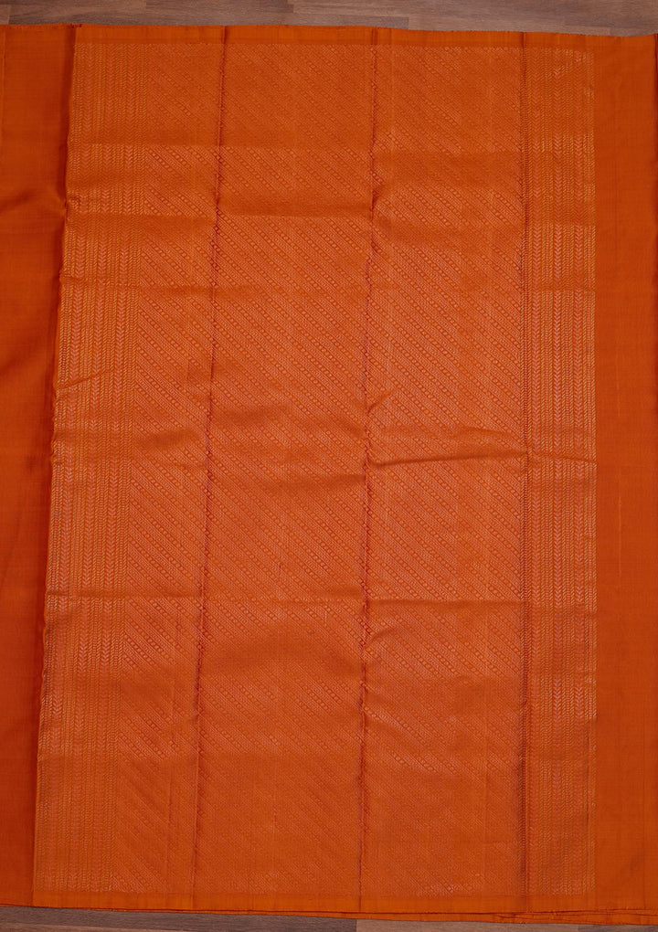 Mustard Zariwork Pure Silk Designer Saree - Koskii