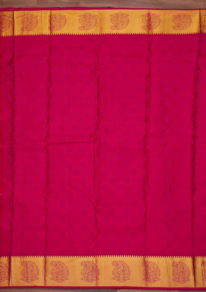 Mustard Zariwork Pure Silk Designer Saree - Koskii