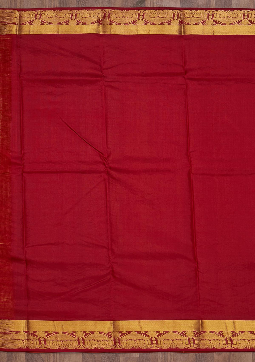 Mustard Zariwork Pure Silk Saree-Koskii