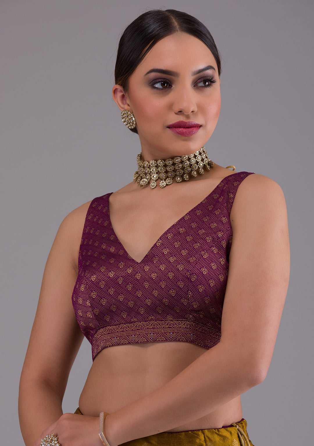 Mustard Zariwork Raw Silk Designer Lehenga-Koskii