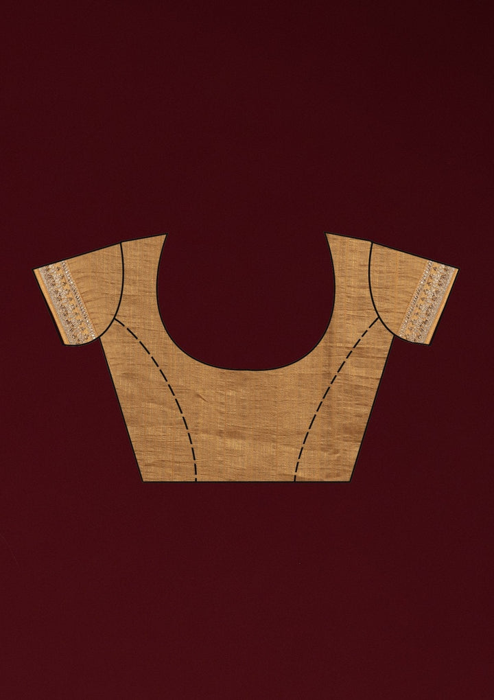 Mustard Zariwork Raw Silk Designer Saree - koskii