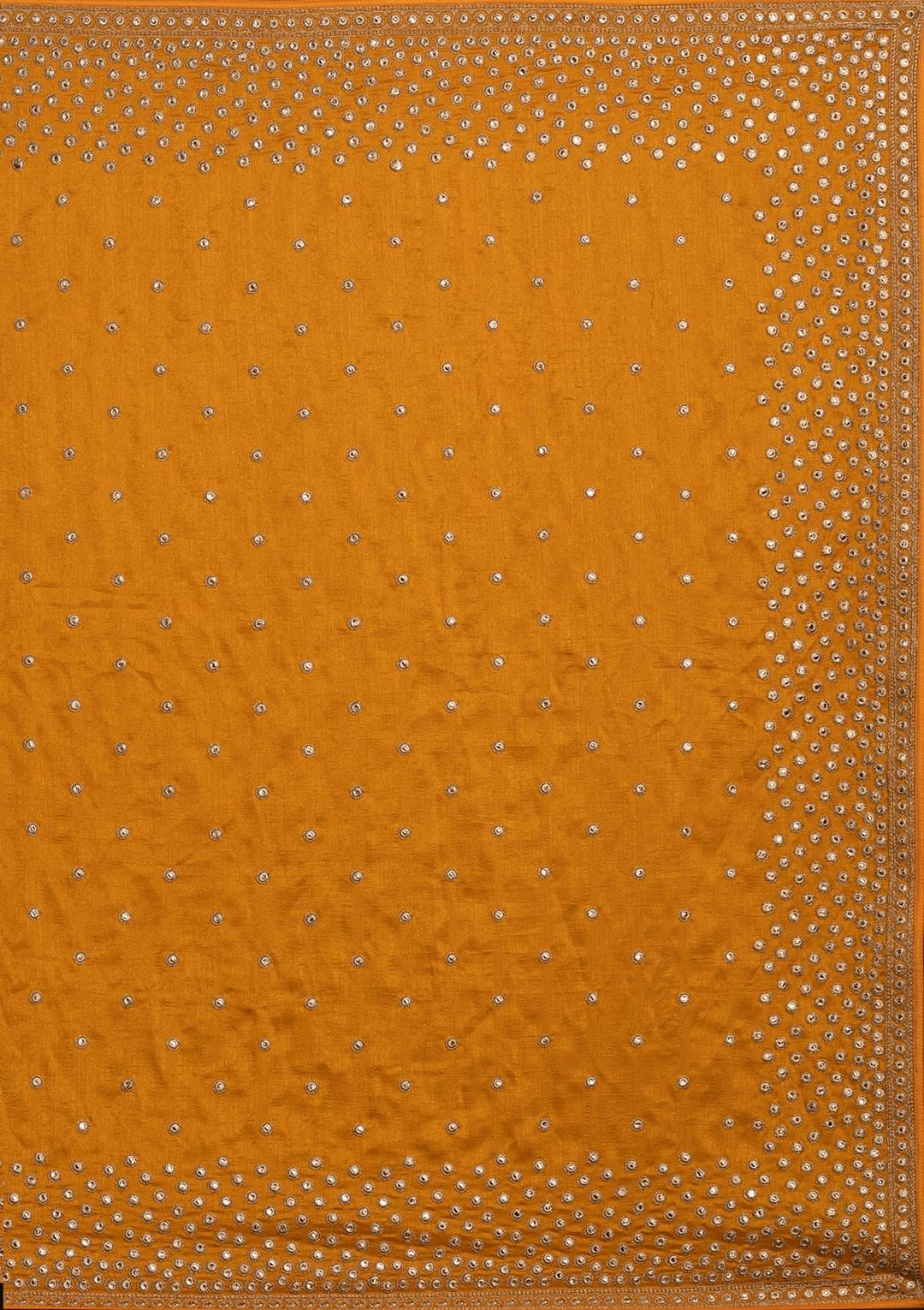 Mustard Zariwork Raw Silk Designer Saree - koskii