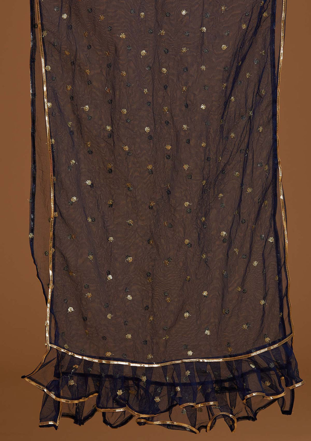 Navy Blue Stonework Georgette Designer Lehenga - Koskii