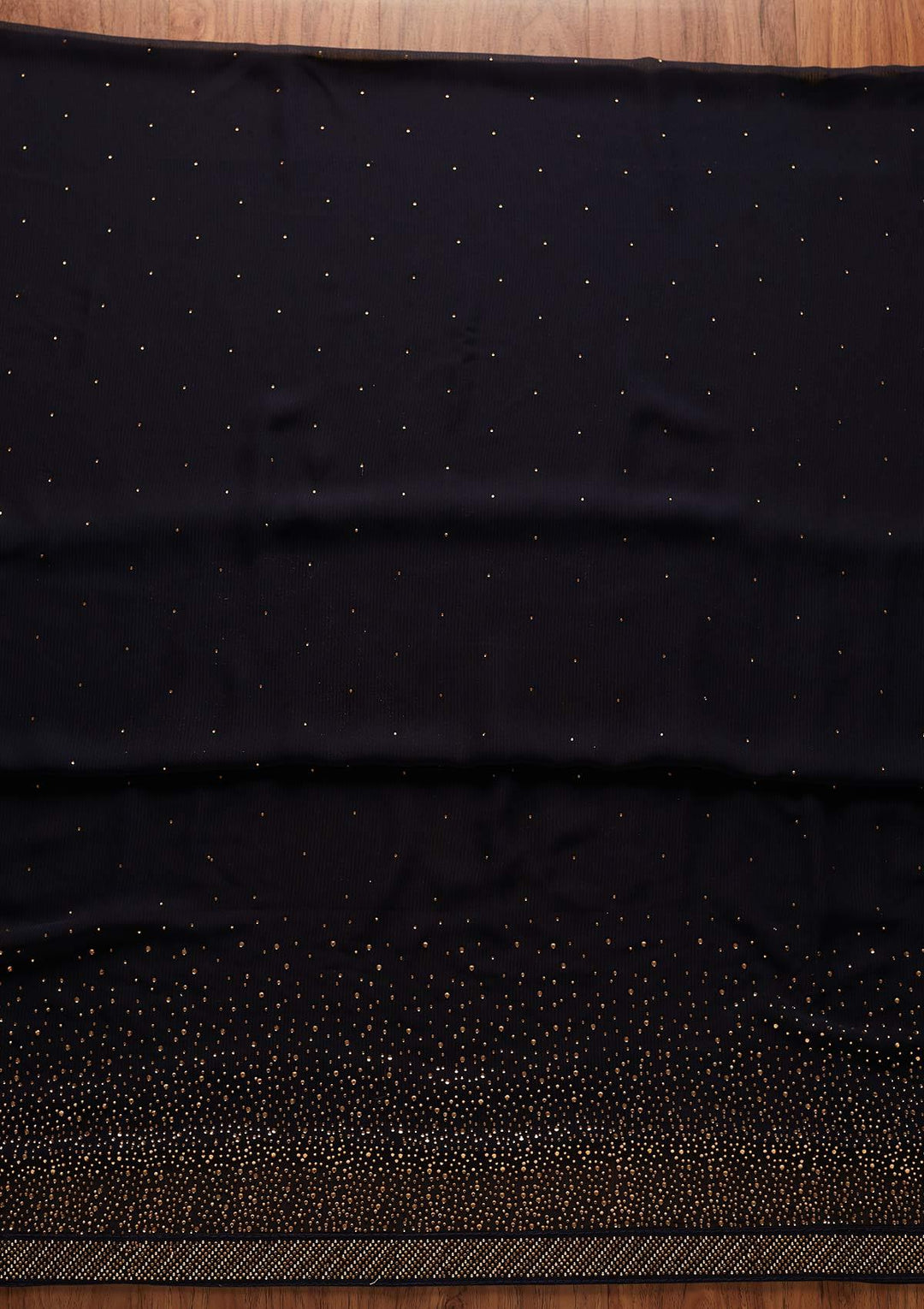 Navy Blue Swarovski Georgette Designer Unstitched Salwar Suit - koskii