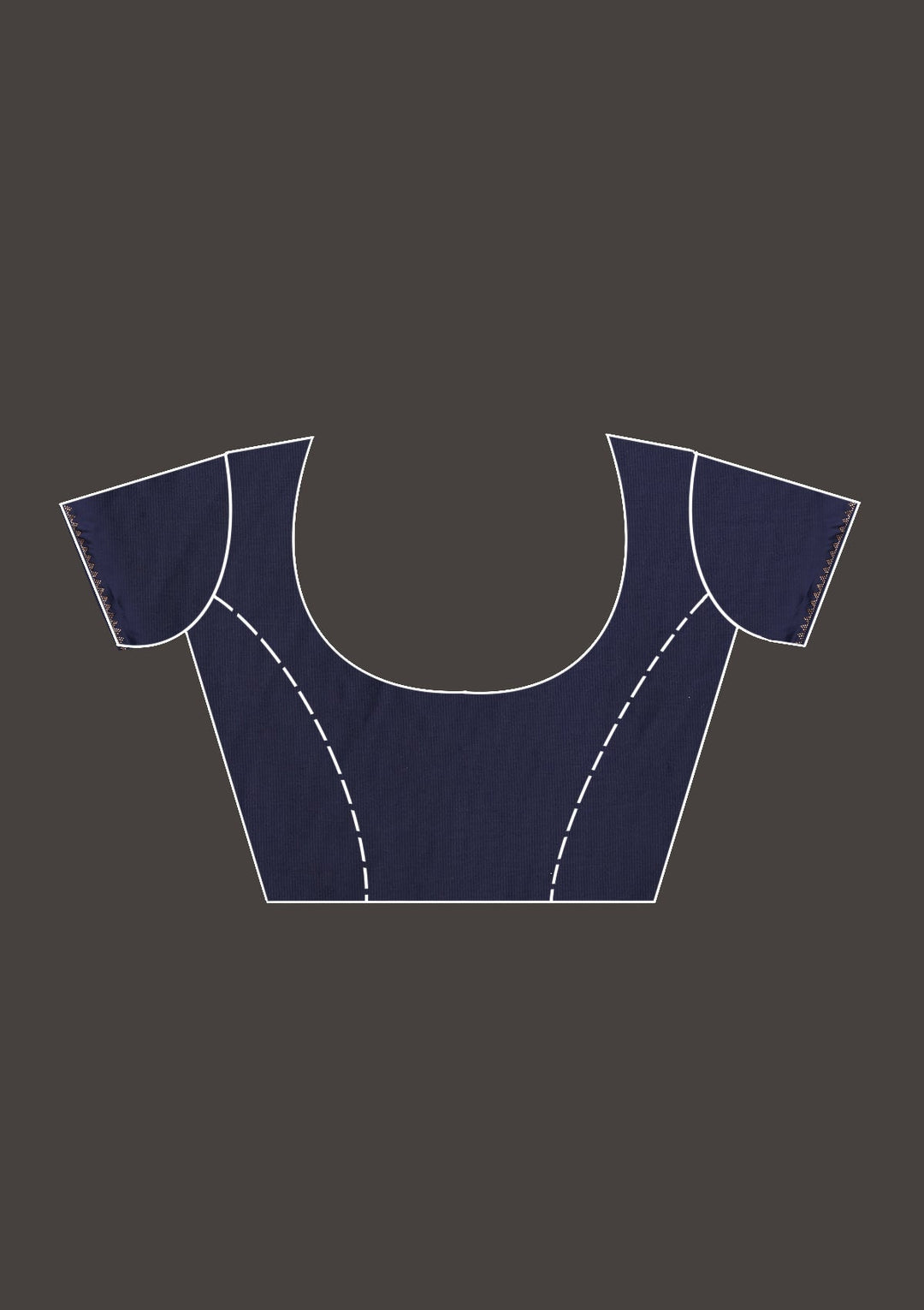 Navy Blue Swarovski Shimmer Saree - Koskii