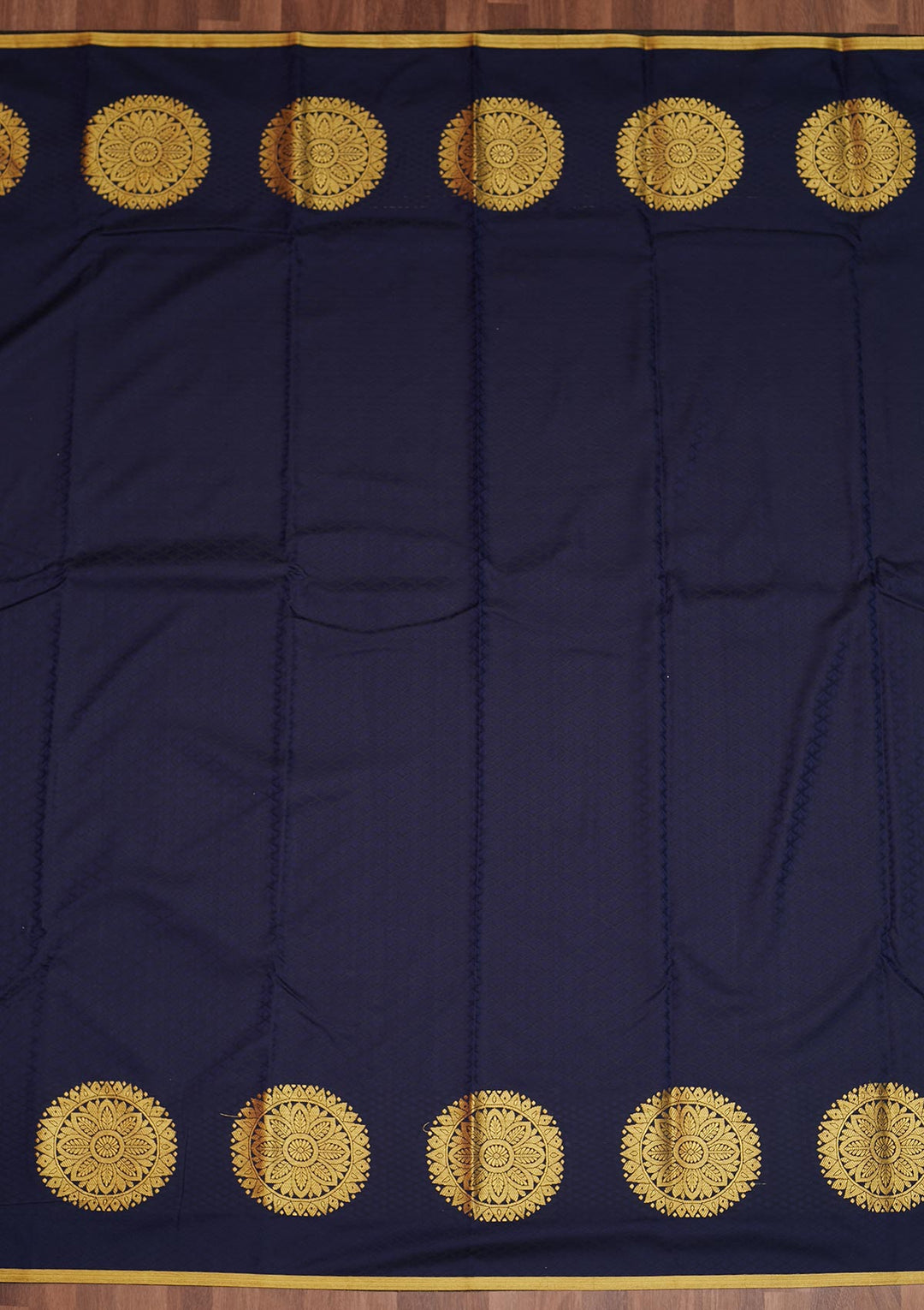Navy Blue Zariwork Banarasi Saree - Koskii