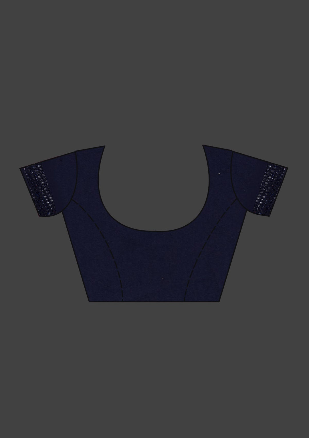 Navy Blue Zariwork Georgette Saree-Koskii