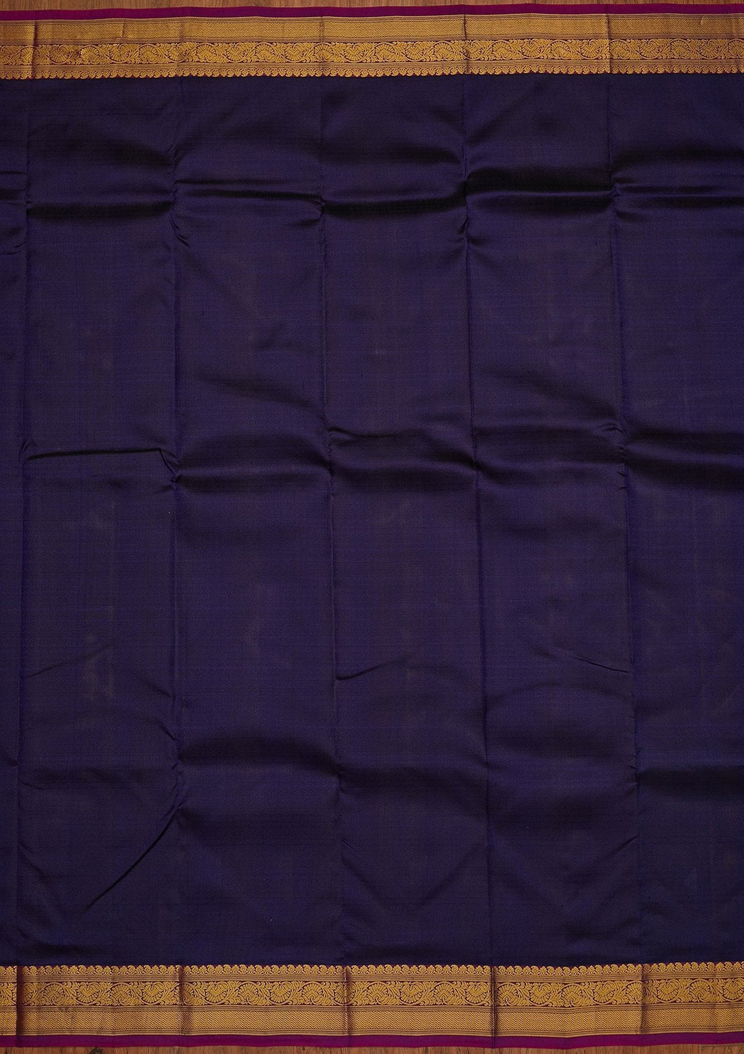 Navy Blue Zariwork Pure Silk Designer Saree - koskii