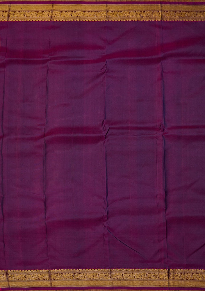 Navy Blue Zariwork Pure Silk Designer Saree - koskii