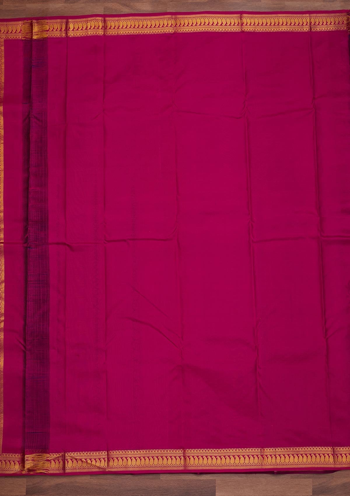 Navy Blue Zariwork Pure Silk Designer Saree - Koskii