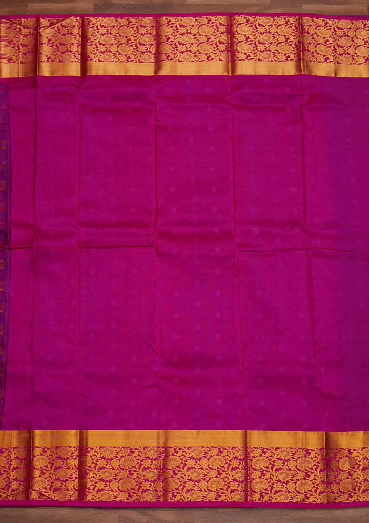 Navy Blue Zariwork Pure Silk Designer Saree - Koskii