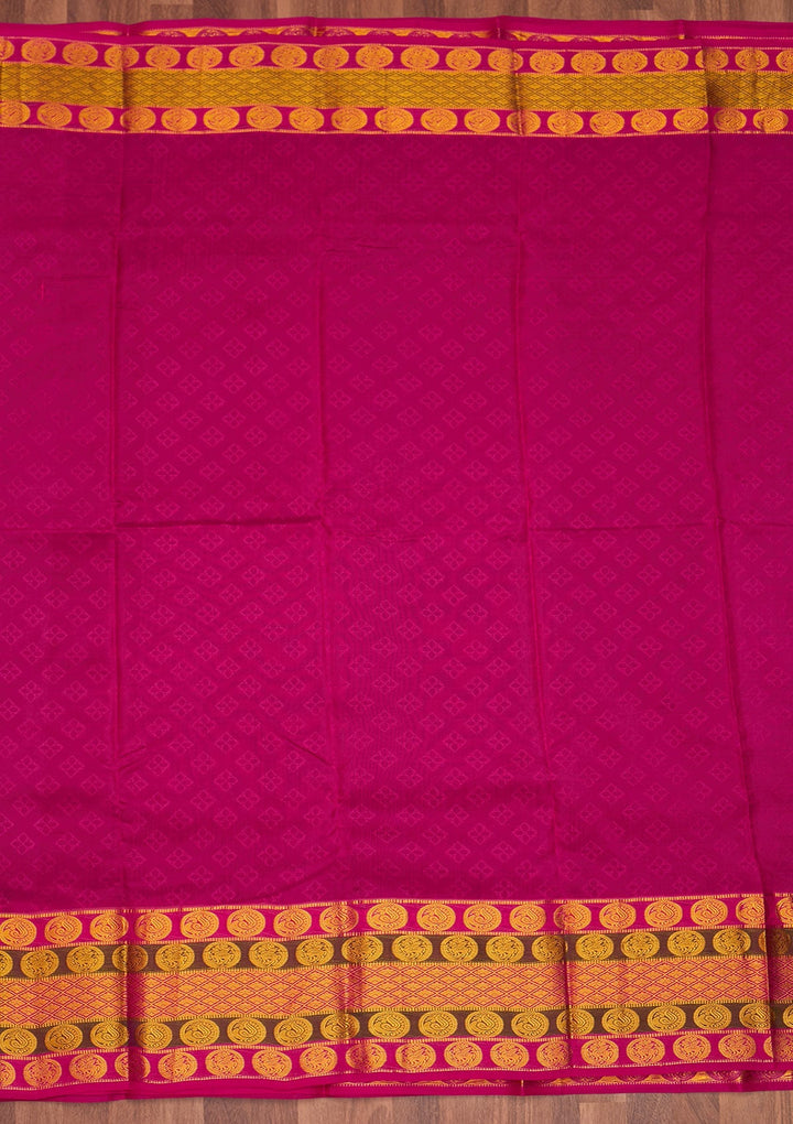 Navy Blue Zariwork Pure Silk Saree - Koskii