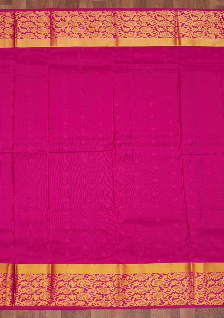 Navy Blue Zariwork Pure Silk Saree - Koskii