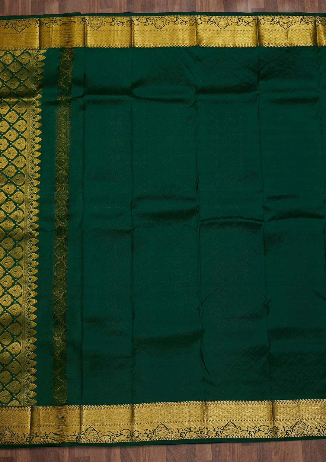 Navy Blue Zariwork Pure Silk Saree-Koskii